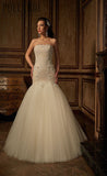 Lace strapless mermaid trumpet Wedding Dress