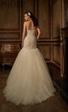 Lace strapless mermaid trumpet Wedding Dress