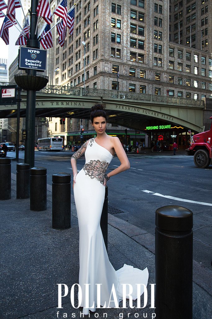 Designer Long Jersey Beaded Wedding/Evening Dresses
