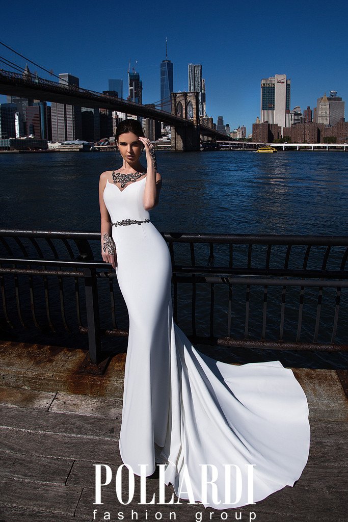 Designer Long Jersey Beaded Wedding/Evening Dresses