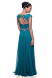 Mother Of The Bride Lace satin chiffon Long Gown Dress