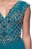 Mother Of The Bride Lace satin chiffon Long Gown Dress