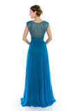 Mother Of The Bride Lace satin chiffon Long Gown Dress