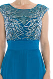 Mother Of The Bride Lace satin chiffon Long Gown Dress