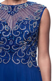 Mother Of The Bride Lace satin chiffon Long Gown Dress