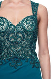 Mother Of The Bride Lace satin chiffon Long Gown Dress
