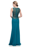 Mother Of The Bride Lace satin chiffon Long Gown Dress