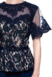 Mother Of The Bride Lace satin chiffon Long Gown Dress.