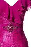 Mother Of The Bride Lace satin chiffon Long Gown Dress