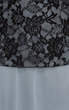 Mother Of The Bride Lace satin chiffon Long Gown Dress