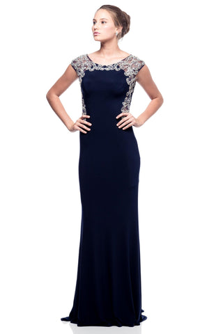 Prom & Evenning Lace Jersey Beaded Dresses