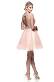 Lace short prom homecoming cocktail dress