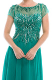 Mother Of The Bride Lace satin chiffon Long Gown Dress