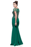Mother Of The Bride Lace satin chiffon Long Gown Dress