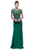 Mother Of The Bride Lace satin chiffon Long Gown Dress