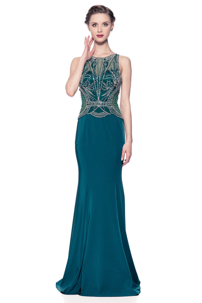 Prom & Evenning Lace Jersey Beaded Dresses