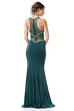 Prom & Evening Lace Jersey Beaded Dress