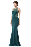 Prom & Evening Lace Jersey Beaded Dress