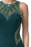 Prom & Evening Lace Jersey Beaded Dress