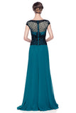 Mother Of The Bride Lace satin chiffon Long Gown Dress