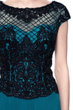 Mother Of The Bride Lace satin chiffon Long Gown Dress