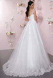 Lace tulle  princess ball gown lace A-Line wedding dress