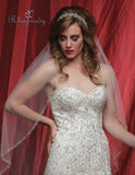 Lace beaded mermaid wedding dress