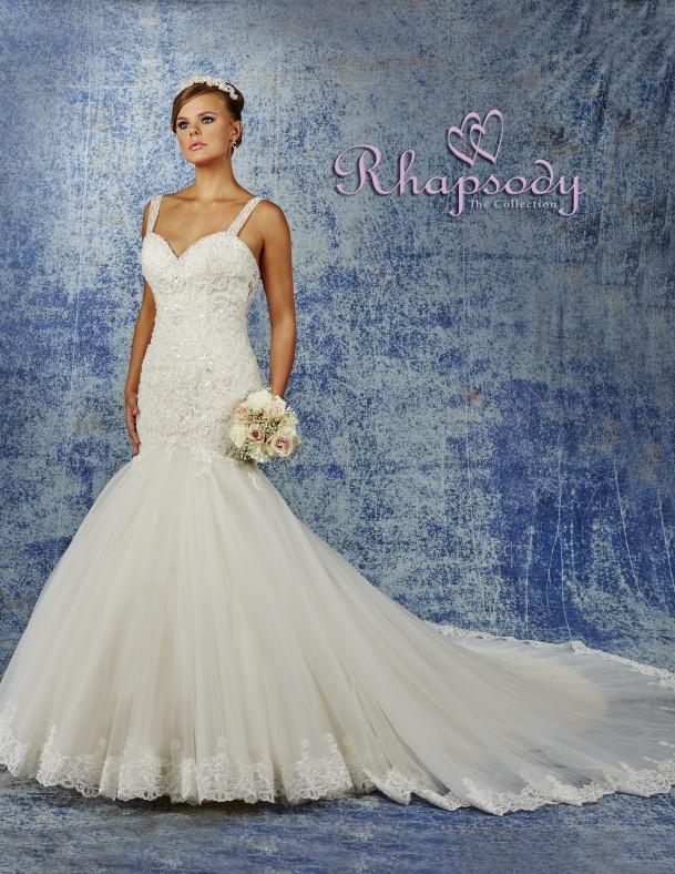 Lace beaded mermaid wedding dress