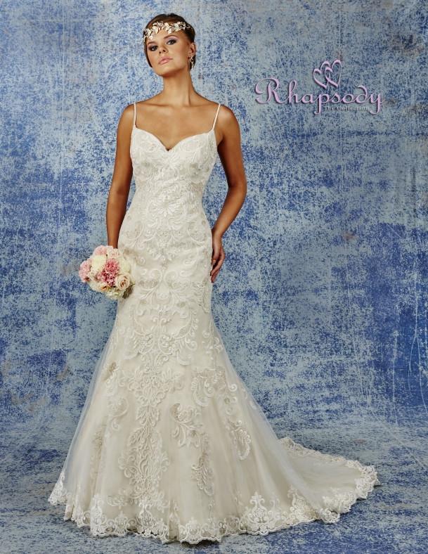 Lace beaded mermaid wedding dress