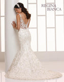 Lace beaded mermaid wedding dress