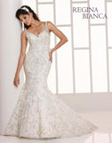 Lace beaded mermaid wedding dress