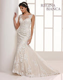 Lace beaded mermaid wedding dress