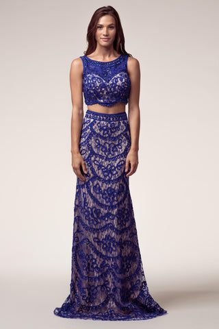 Prom & Evenning Lace Jersey Beaded Dresses