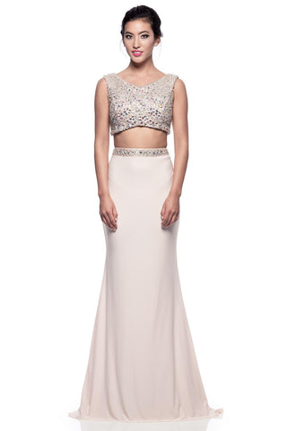Prom & Evenning Lace Jersey Beaded Dresses