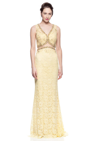 Prom & Evenning Lace Jersey Beaded Dresses