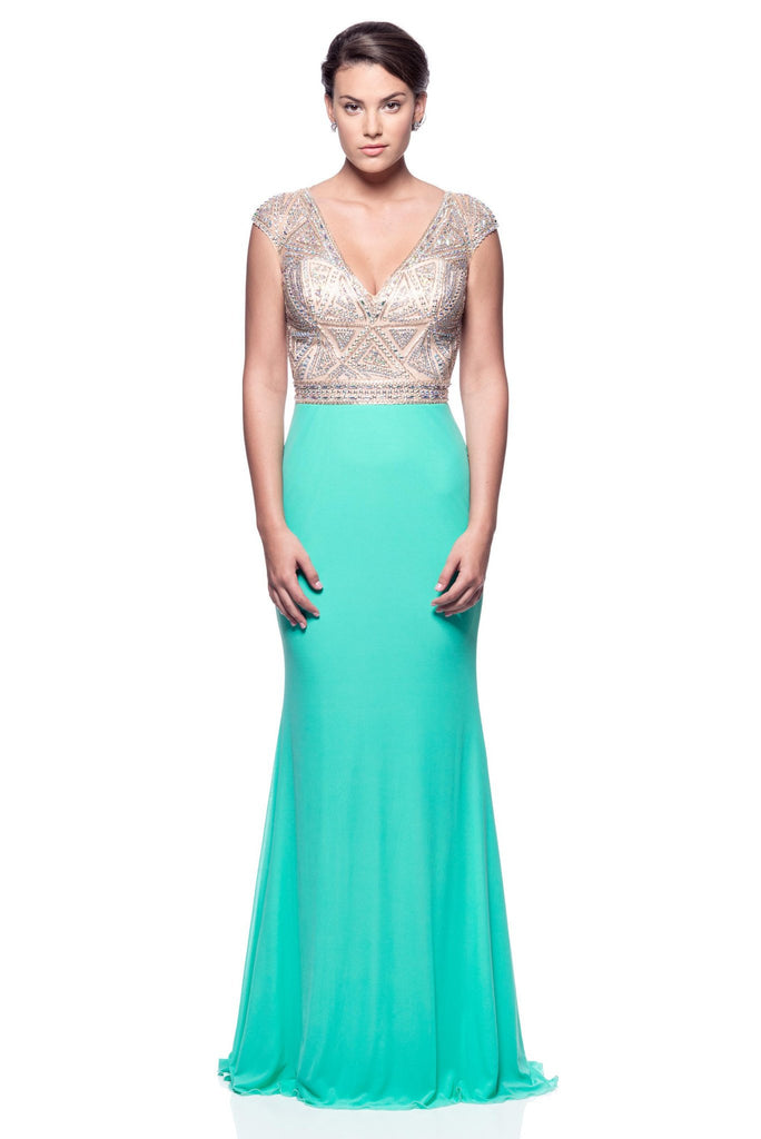 Prom & Evenning Lace Jersey Beaded Dresses