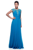 Mother Of The Bride Lace satin chiffon Long Gown Dress.