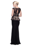 Mother Of The Bride Lace satin chiffon Long Gown Dress.