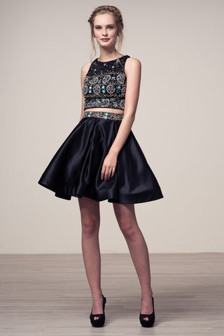 Lace short prom homecoming cocktail dress