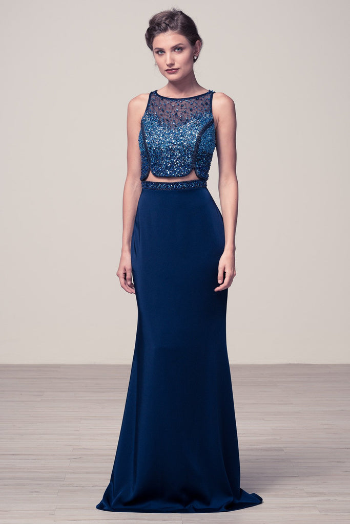 Prom & Evenning Lace Jersey Beaded Dresses
