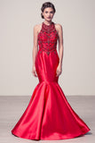 Prom & Evenning Lace Jersey Beaded Dresses