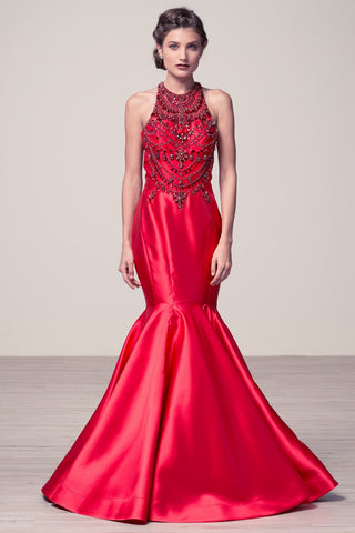 Prom & Evenning Lace Jersey Beaded Dresses