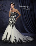 Lace beading mermaid wedding dress