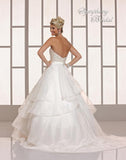Lace beading A-line ball gown wedding dress
