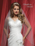 Lace beading A-line ball gown wedding dress