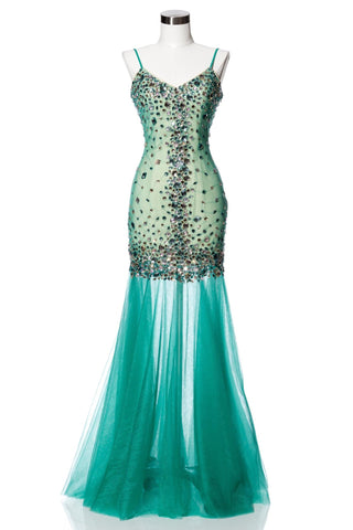 Prom & Evenning Lace Jersey Beaded Dresses