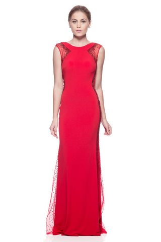 Prom & Evenning Lace Jersey Beaded Dresses