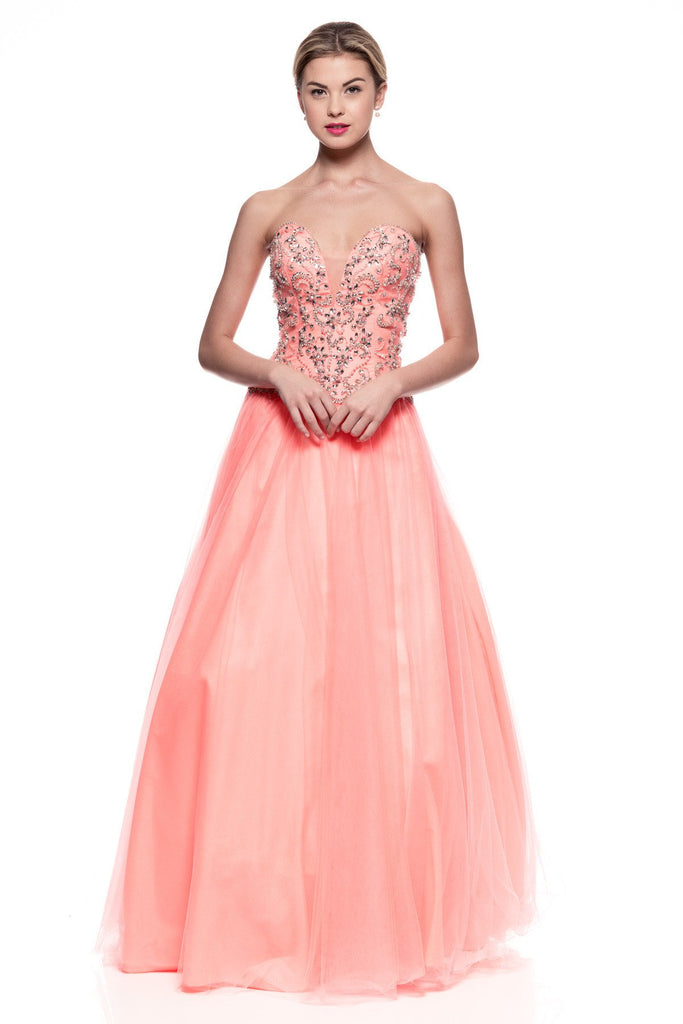 Prom & Evening Lace Beaded Dress