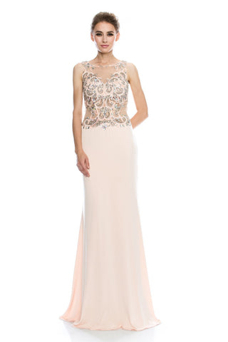 Prom & Evenning Lace Jersey Beaded Dresses