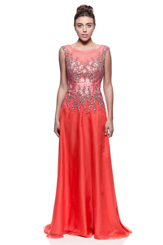 Prom & Evenning Lace Jersey Beaded Dresses